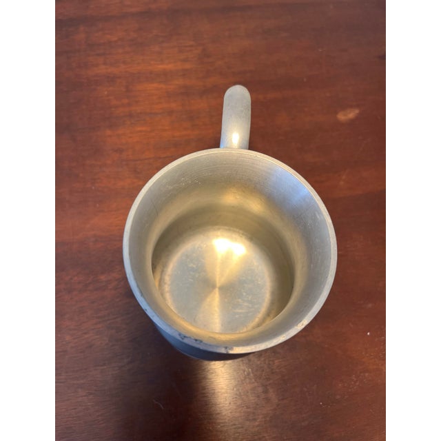 Vintage Pewter Crown & Rose Tankard . For Sale - Image 4 of 6