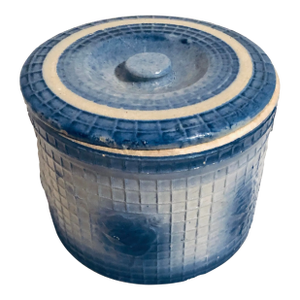 1930s Stoneware Crock With Lid