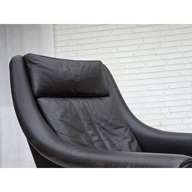 Danish Highback Swivel Armchair from Aage Christensen, 1960s For Sale - Image 6 of 18