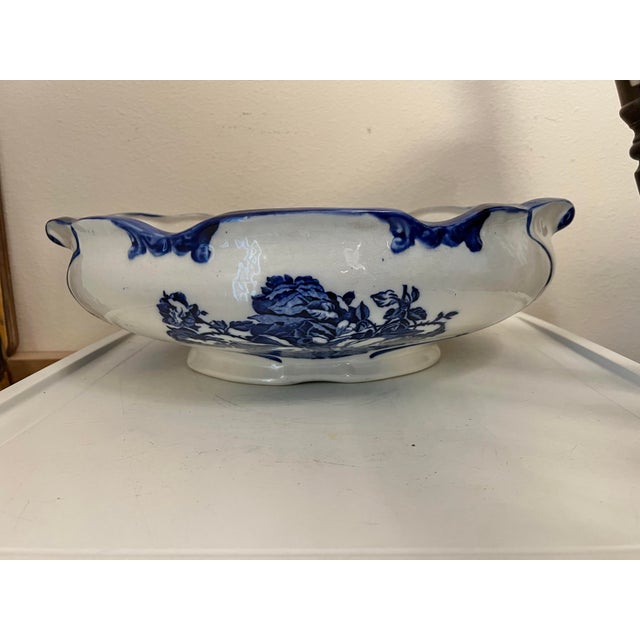 Antique Pitcher & Wash Basin Bowl Ironstone Staffordshire Set of 2 For Sale - Image 9 of 12