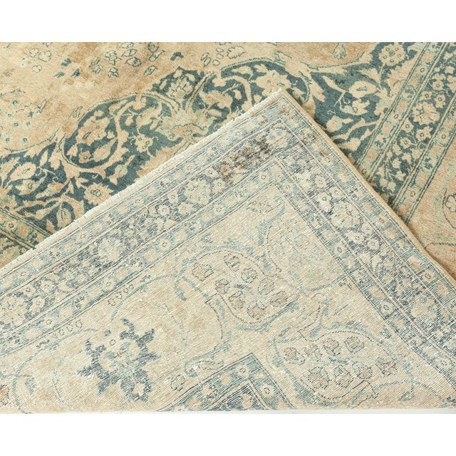 Authentic Persian Tabriz Handmade Wool Rug For Sale In New York - Image 6 of 8