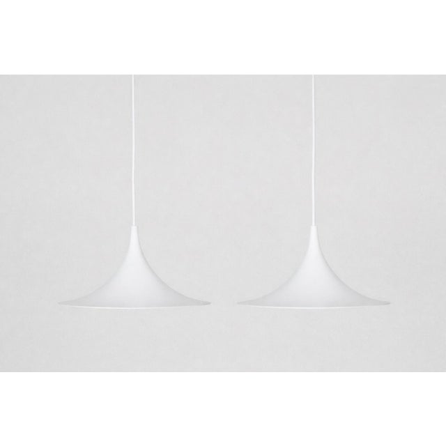 Vintage Semi Pendant Lamps by Bonderup and Thorup for Fog and Morup, 1968, Set of 2 For Sale - Image 9 of 9