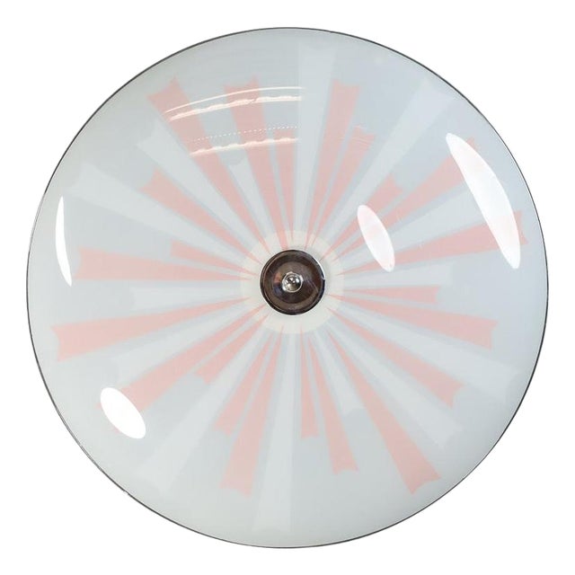 Mid-Century Modern Glass Wall Light, 1958 For Sale