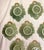 Vintage Majolica Ceramic Leaf Plates With Cane Wrapped Handles- Set of 10 For Sale - Image 12 of 18