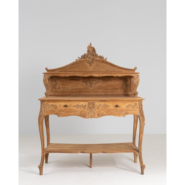 19th Century France Louis XV Amber Wood Console Table For Sale In Greensboro - Image 6 of 10