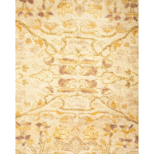 Traditional Mogul, One-of-a-Kind Hand-Knotted Area Rug - Ivory, 6' 1" x 6' 5" For Sale - Image 3 of 8