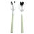 Contemporary Mepra Fantasia 2-Piece Salad Servers Set, Sage For Sale - Image 3 of 3