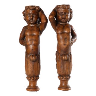 Antique Carved Cherubs For Sale