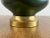 Mid-Century Modern Green Malachite Teardrop Design Table Lamp W Custom Shade For Sale In New York - Image 6 of 16