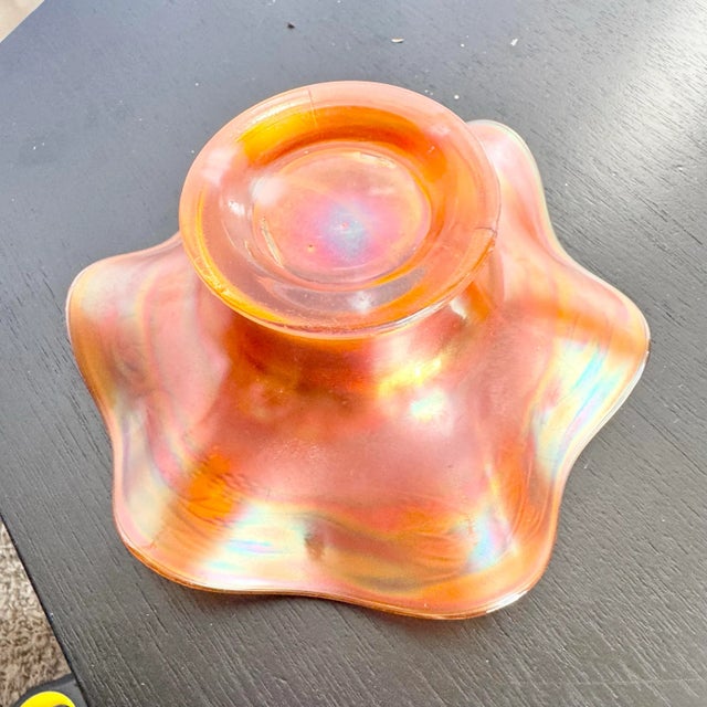 Early 20th Century Fenton Marigold Carnival Glass Bowl in the "Blackberry Spray" Pattern For Sale - Image 5 of 5