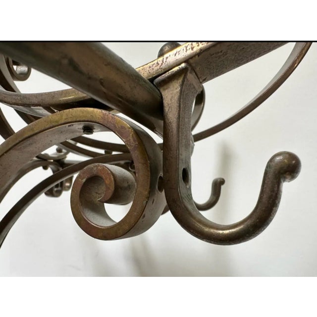 Antique Mahogany Carved Wooden Claw Footed Coat Rack From Mission Inn in Riverside For Sale - Image 9 of 10