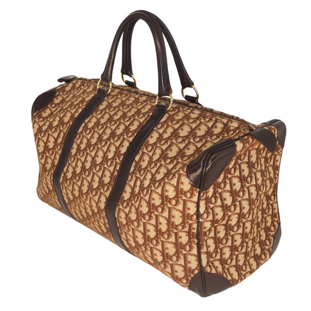 Christian Dior Christian Dior Brown "Weekender" Bag, 1999. For Sale - Image 4 of 18