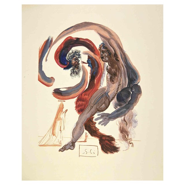 Salvador Dali, The Slothful, Woodcut, 1963 For Sale