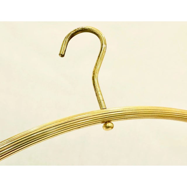 Mid-Century Brass Clothes Hangers, 1960s, Set of 5 For Sale - Image 4 of 5