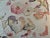 Textile Large Bolster Pillow Decorated With a Delicate Water Color Look Floral Pattern of Soft Pinks, Greens & Oranges - Made in the U K For Sale - Image 7 of 12
