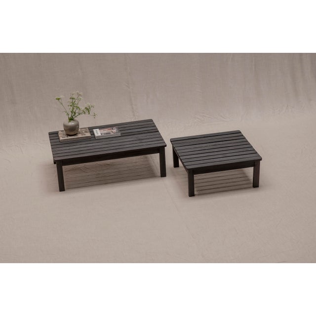 Mid-Century Dutch Lattenbank Coffee Tables, 1960s, Set of 2 For Sale - Image 10 of 12