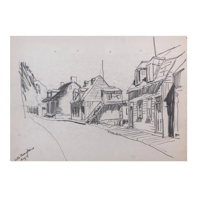 1930s Norman Kent Quebec Canada Drawing For Sale