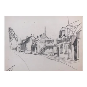 1930s Norman Kent Quebec Canada Drawing