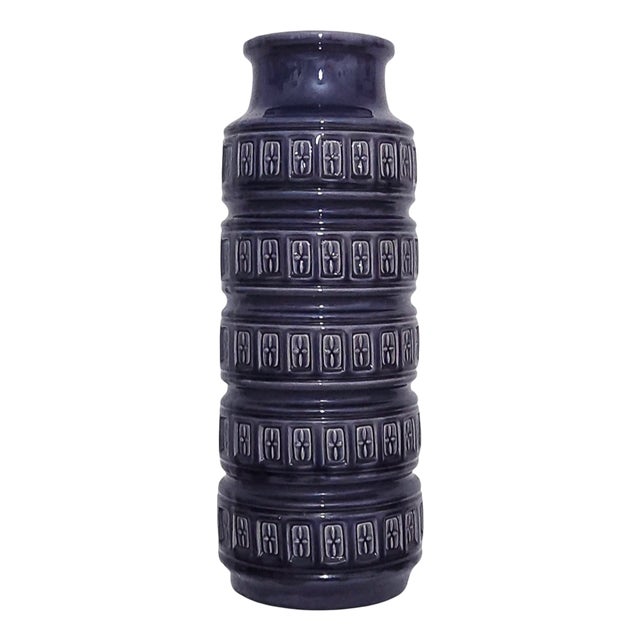 West German 268-51 Fat Lava Pottery Floor Vase from Scheurich, 1970s For Sale
