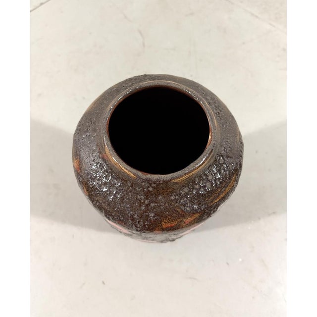 Vintage West German Floor Vase in Fat Lava from Scheurich, 1960s For Sale - Image 6 of 12