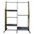 Mid-Century Modern Italian Wooden Bookcase with Polished Brass Sides, 1970s For Sale - Image 11 of 11
