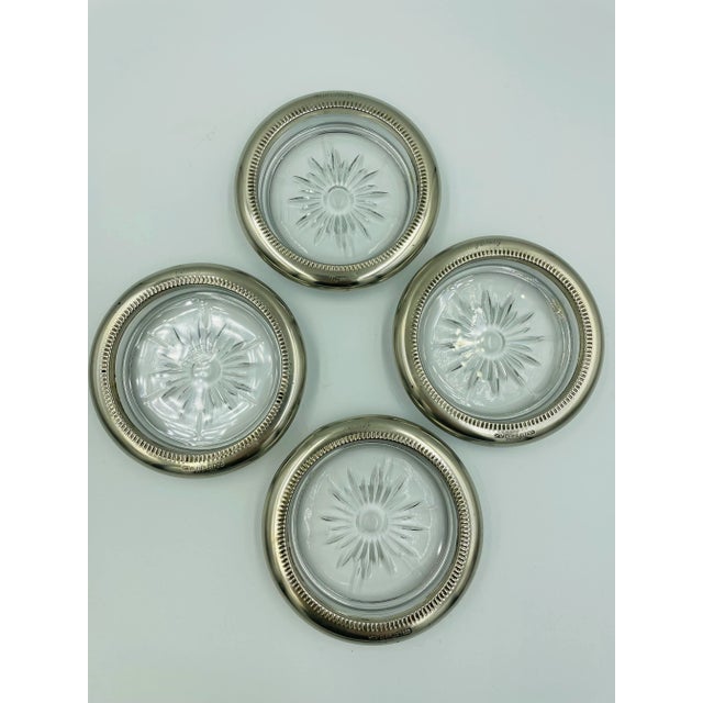 Mid 20th Century Italian Silverplate Leonard Coasters- Set of 4 For Sale - Image 12 of 12