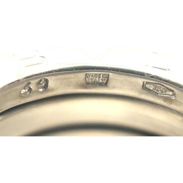 Mid 20th Century Mid 20th Century Bvlgari B.zero1 Five-Band Ring in 18k White Gold Size 4.5 / EU 49 For Sale - Image 5 of 5