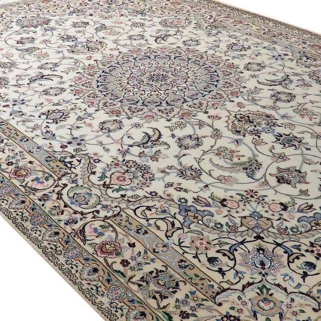 Middle Eastern Nain Rugs in Cork and Silk, Set of 2 For Sale - Image 5 of 8