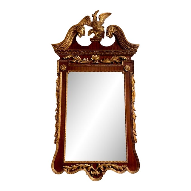 19th Century English Carved and Giltwood Mirror For Sale