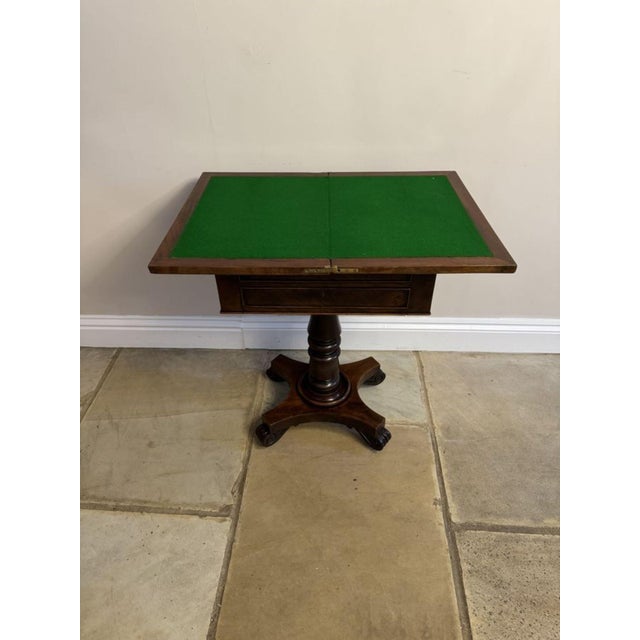 Mid 19th Century Antique Victorian Mahogany Freestanding Games Table, 1860 For Sale - Image 5 of 10