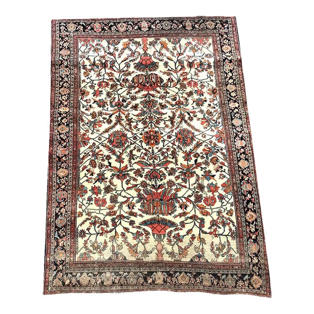 Antique Genuine Persian Ferahan Sarouk Rug For Sale