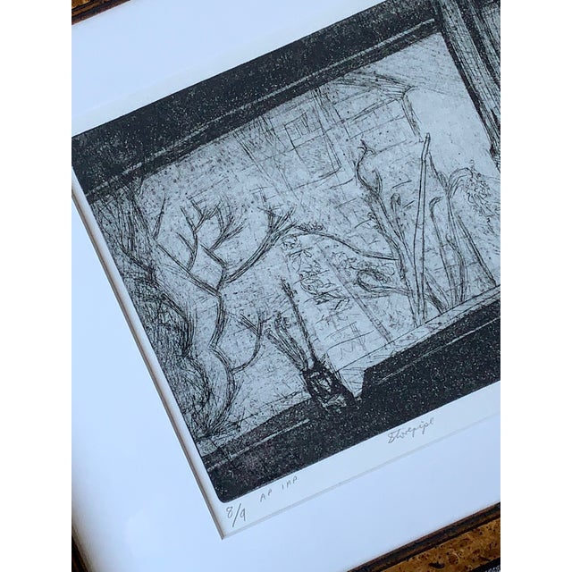 Abstract 1974 Original Artist Proof Etching by Arnold Shives For Sale - Image 3 of 8