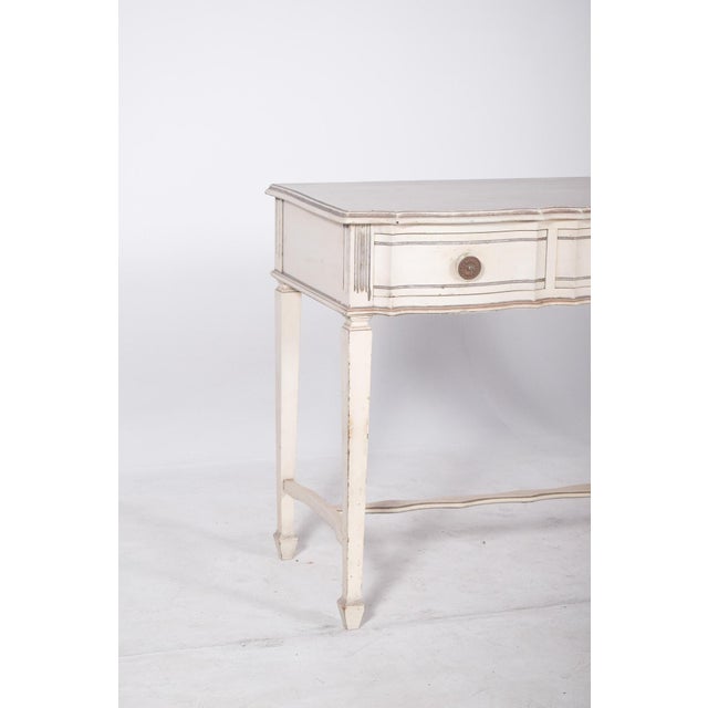 Portuguese White Painted Console, 1890s For Sale - Image 4 of 14