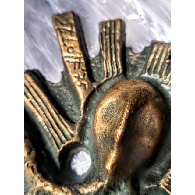 Naval Decoration of Woman with Rays by St. Loff, 1975 For Sale - Image 3 of 6