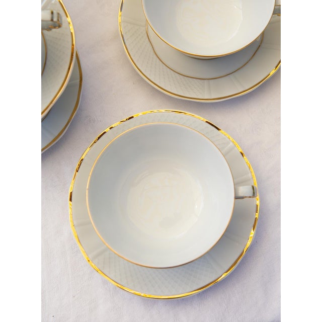 Porcelain Tea Set for 12 from Bernardaud Limoges, 1950s, Set of 27 For Sale - Image 3 of 10