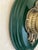 Brass Dog Leash Hook on Green Oval Backplate For Sale - Image 9 of 10