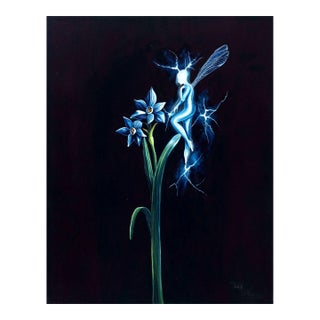 Miranda Byk Fairy Lightning Oil on Canvas, 2023 For Sale