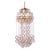 Cascading 28 Chandelier Swarovski Crystal and Gilt Brass by Kurt Faustig, Munich, 1970s For Sale - Image 14 of 14