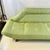 1960s Vintage Italian Luigi Tiengo Gondola Sofa, Scalamandre Starburst Silk Embroidered Upholstery For Sale - Image 6 of 15