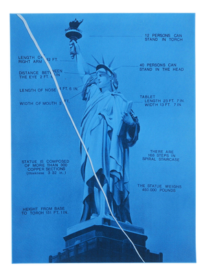 Jacques Monory, Statue of Liberty, Original Screenprint