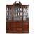 Ethan Allen Georgian Solid Cherry Wood Breakfront Bookcase Cabinet For Sale