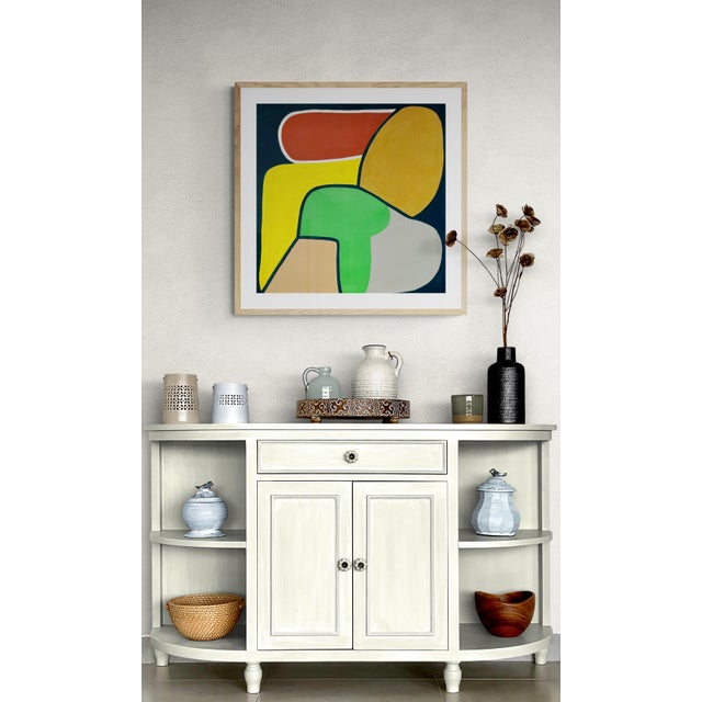 This colorful piece by artist Sarah Vaaler captures the mid century spirit we love. Painted with acrylic gouache on sturdy...