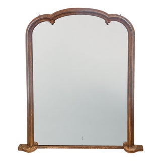 Large Late 19th Century French Overmantle Mirror For Sale