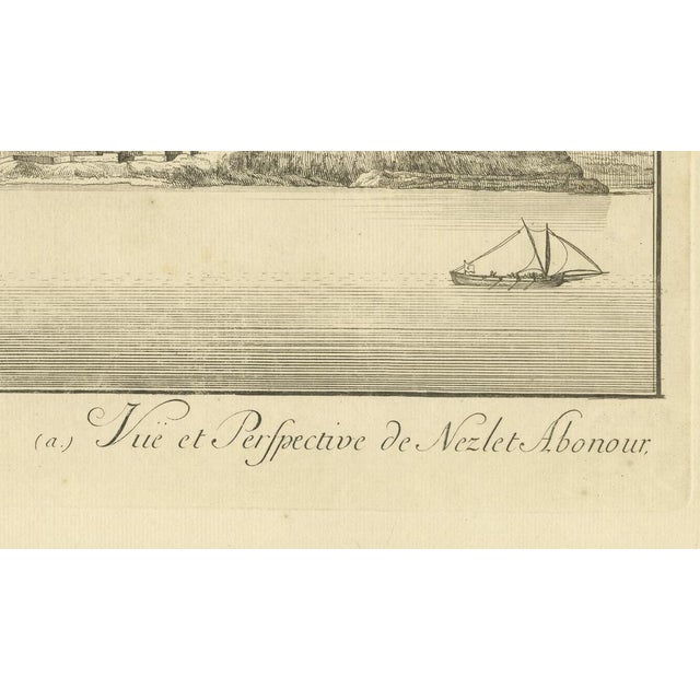 Norden, View of Nezlet Abonour on the Nile, Engraving, 1755 For Sale - Image 6 of 9