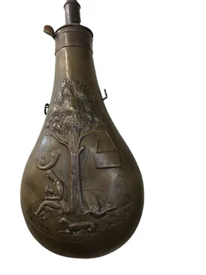 Antique Large G&JW Hawksley Copper Flask