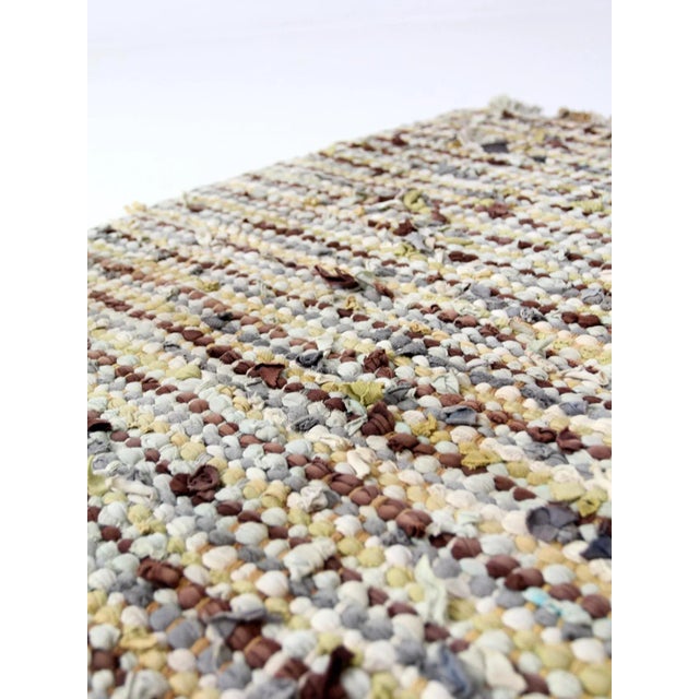 Early 20th Century Vintage Accent Rag Rug For Sale - Image 5 of 8