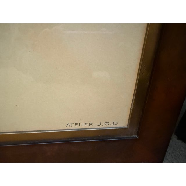 Jean-Gabriel Domergue Ethan Allen Framed French Ballet Poster of Emmy Magliani For Sale - Image 4 of 18