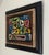 A small mid century modern painting. Oil on canvas applied over artist board, framed. Unsigned. Appealing visuals, painted...