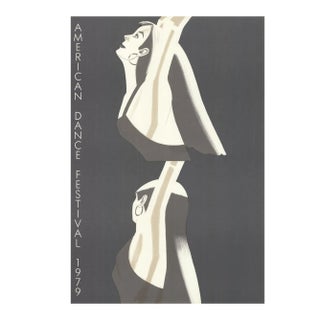 1979 Alex Katz 'William Dunas Dance, Pamela-American Dance Festival' Pop Art Black & White,Gray USA Lithograph For Sale