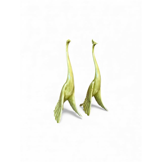 Pair of Mid-Century Ceramic Peacock Figurines by Anthony Freeman McFarlin For Sale - Image 12 of 12